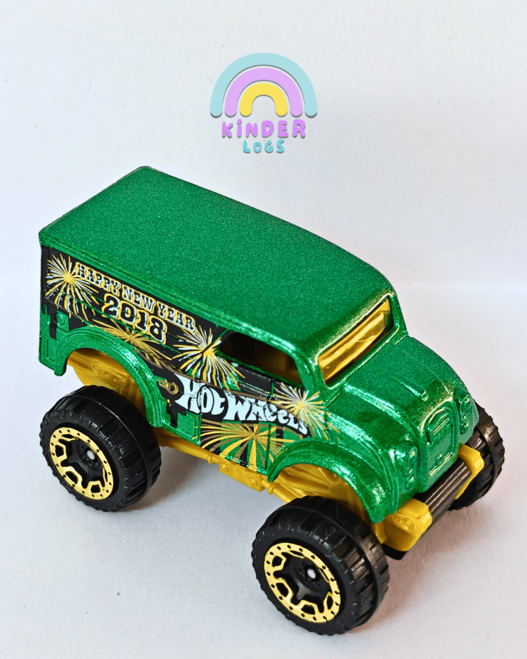 Hot Wheels 'Happy New Year' Monster Dairy Delivery (Uncarded - New) - Kinder Logs