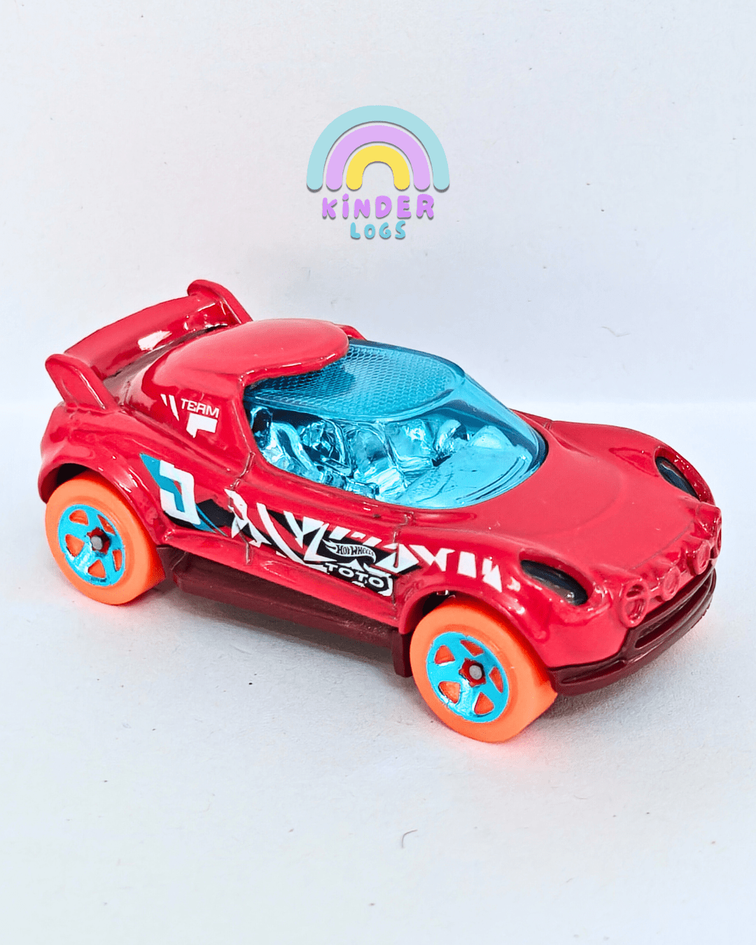 Hot Wheels Hi - Beam - Red (Uncarded - New) - Kinder Logs