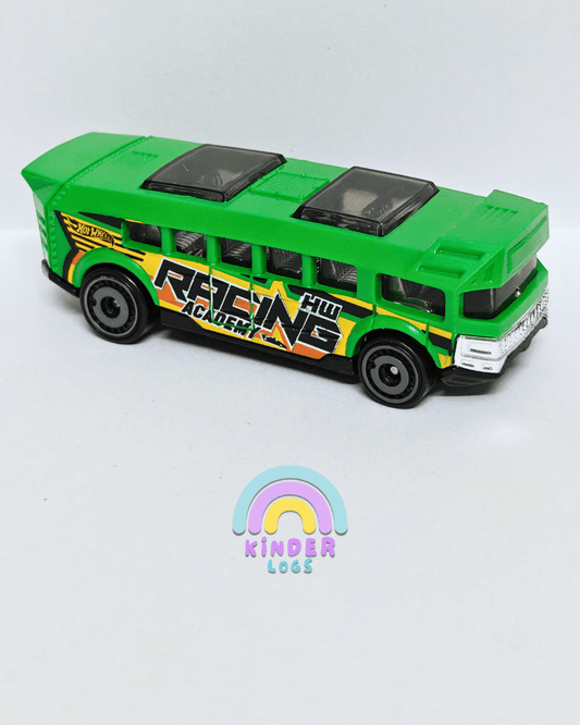 Hot Wheels High Racing Academy Bus - Green (Uncarded - New) - Kinder Logs