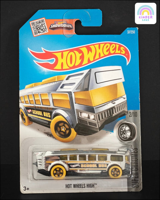 Hot Wheels High Super Chrome Bus (Very Rare) - Kinder Logs