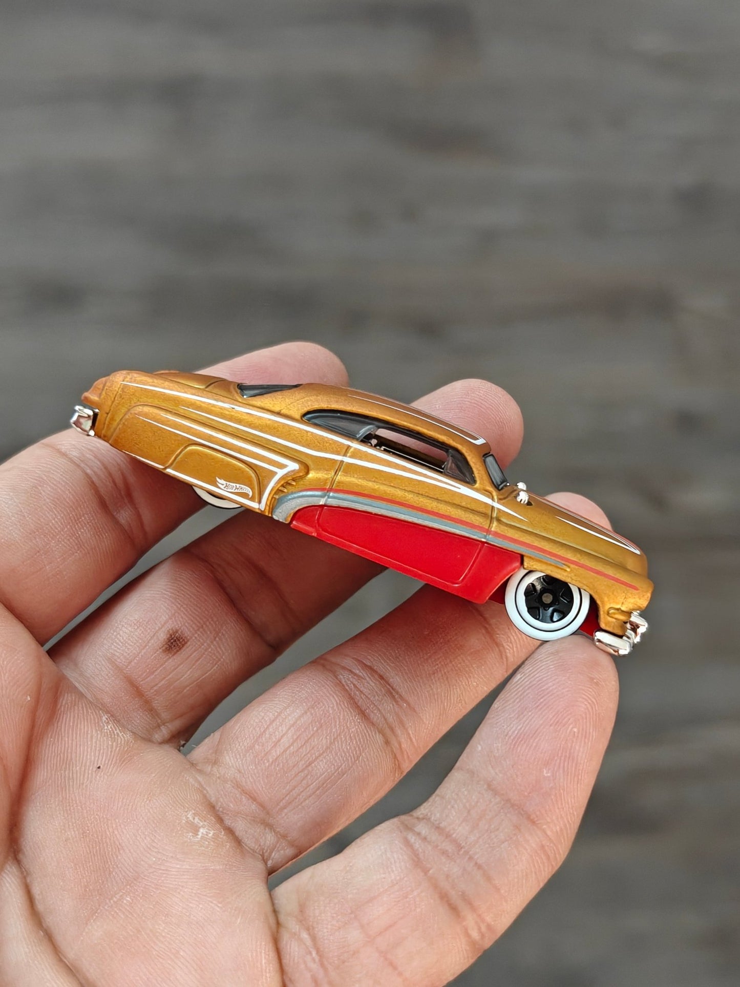 Hot Wheels Hirohata Merc - Matte Gold (Uncarded - New) - Kinder Logs