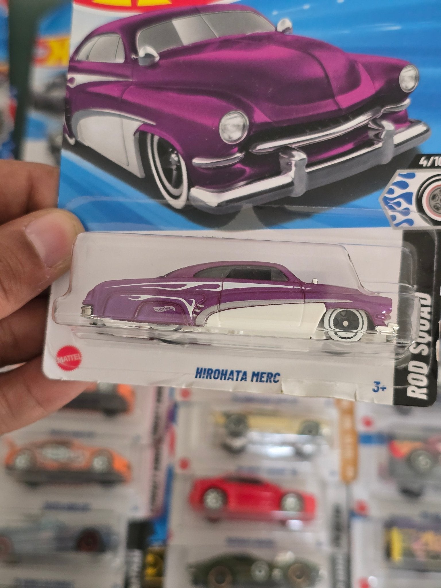 Hot Wheels Hirohata Merc - Purple (Imported) - Kinder Logs