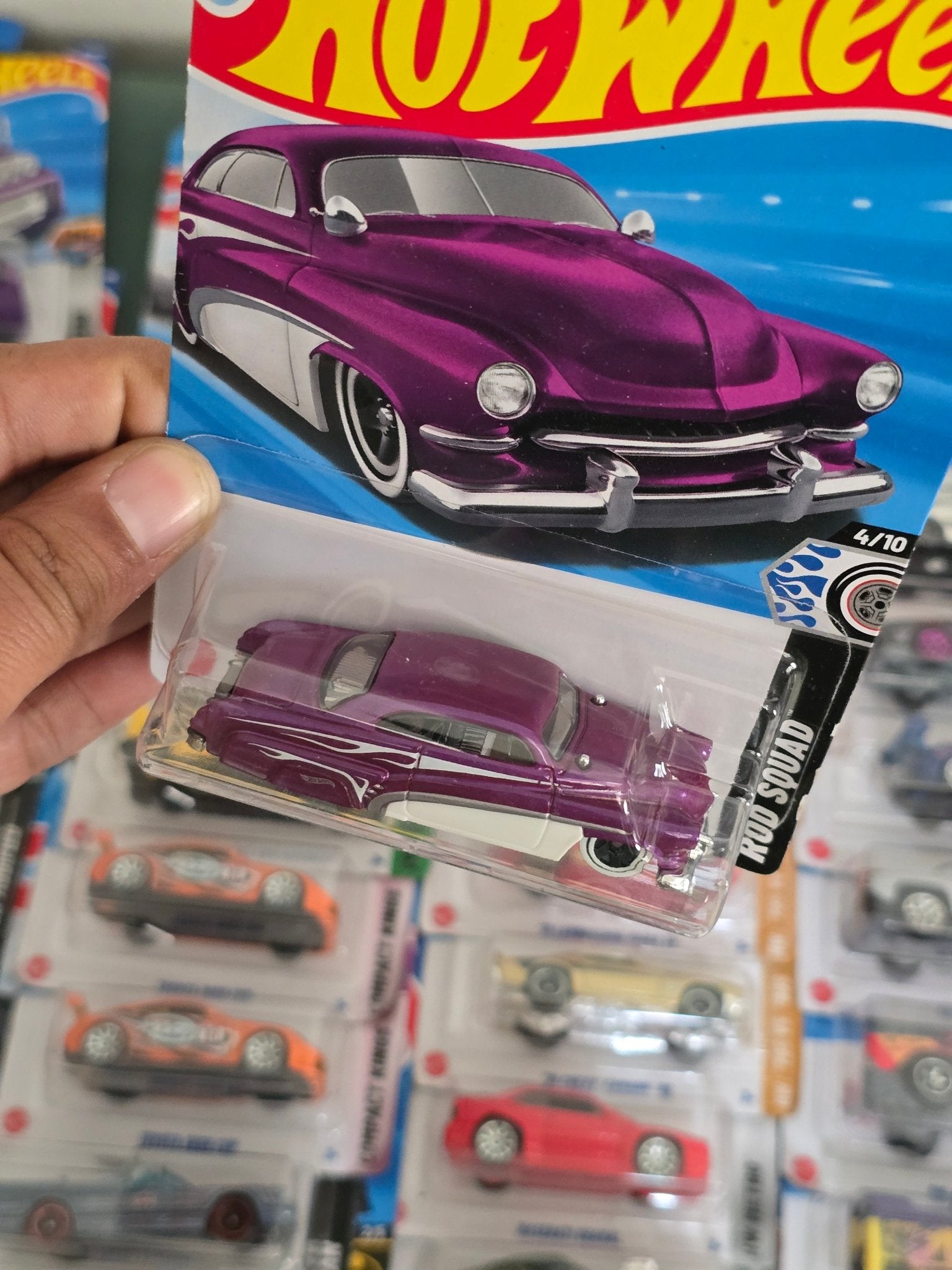 Hot Wheels Hirohata Merc - Purple (Imported) - Kinder Logs