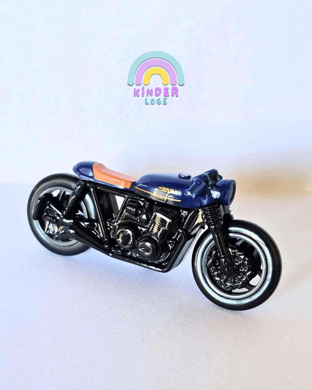 Hot Wheels Honda CB750 Cafe - Blue (Uncarded - New) - Kinder Logs