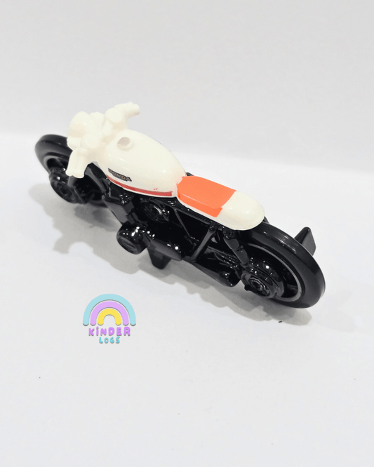 Hot Wheels Honda CB750 Cafe - White (Uncarded) - Kinder Logs