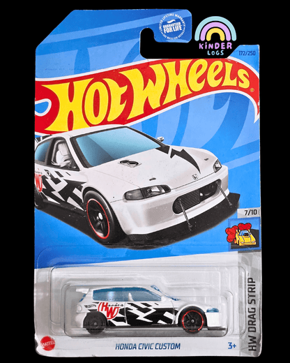 Hot Wheels Honda Civic Custom - White (Imported) - Kinder Logs