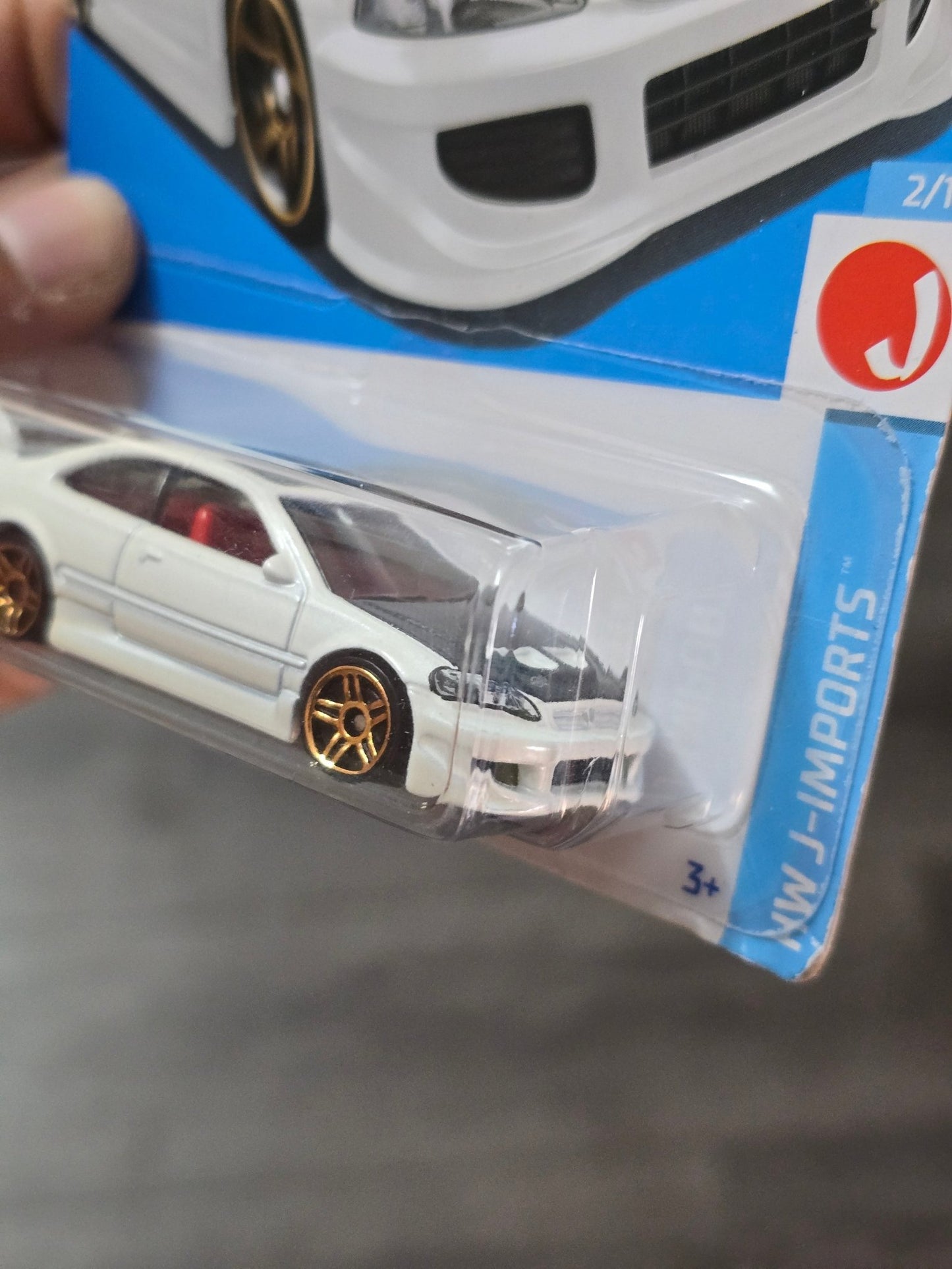 Hot Wheels Honda Civic Si - Exclusive White Color (Imported) - Kinder Logs