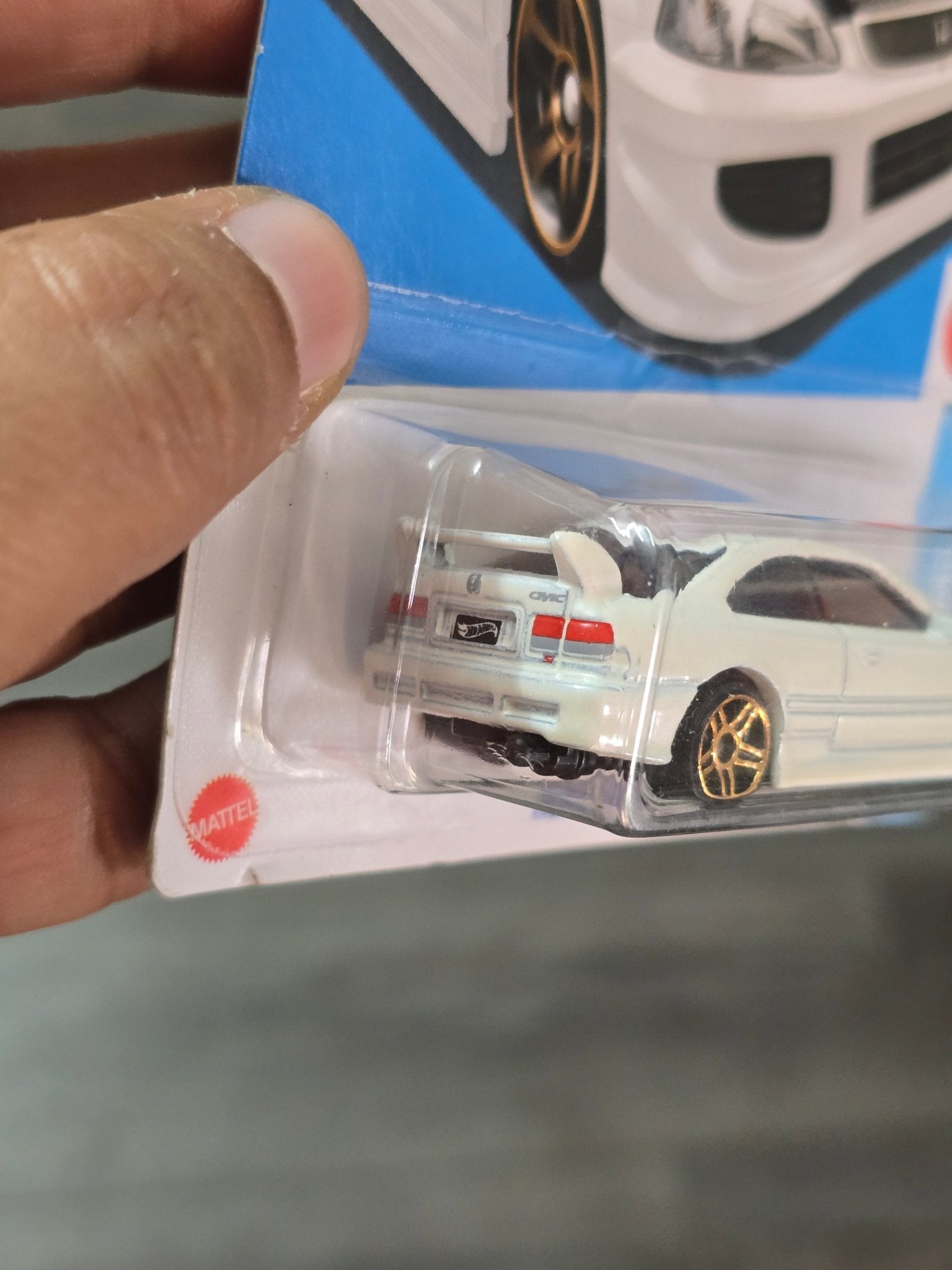 Hot Wheels Honda Civic Si - Exclusive White Color (Imported) - Kinder Logs