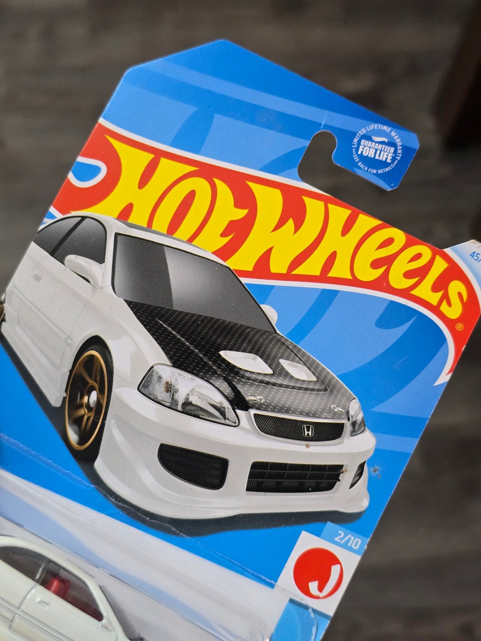 Hot Wheels Honda Civic Si - Exclusive White Color (Imported) - Kinder Logs