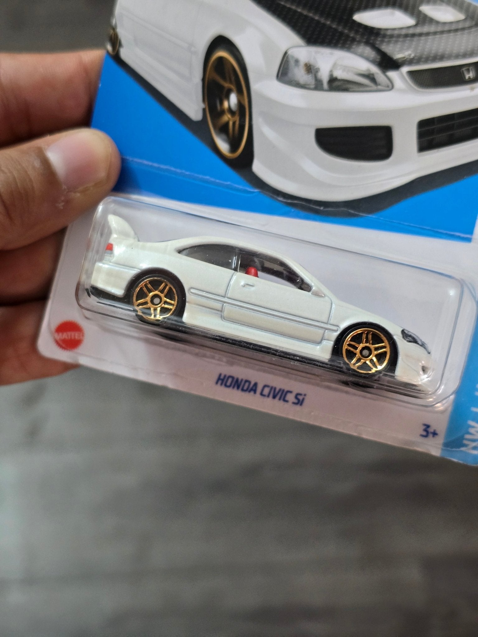 Hot Wheels Honda Civic Si - Exclusive White Color (Imported) - Kinder Logs