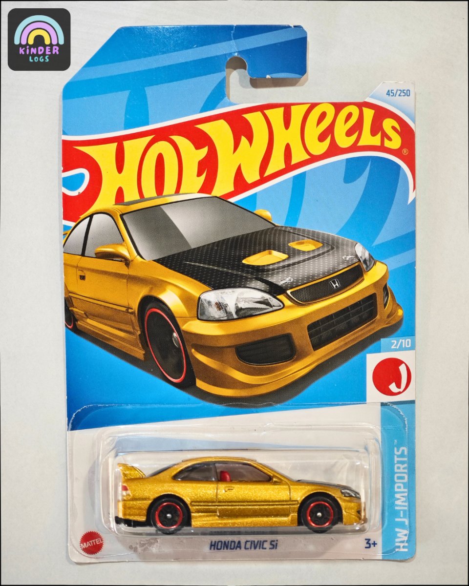 Hot Wheels Honda Civic Si (Metallic Gold Colour) - Kinder Logs