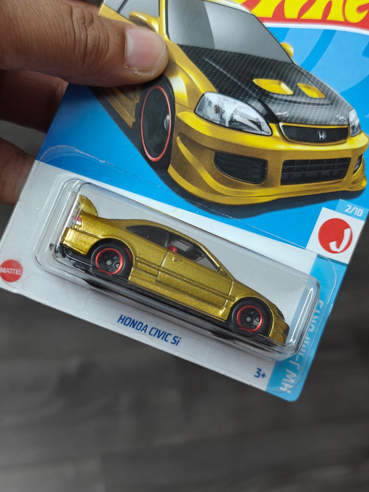Hot Wheels Honda Civic Si - Metallic Gold (Imported) - Kinder Logs