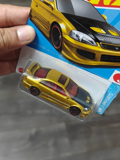 Hot Wheels Honda Civic Si - Metallic Gold (Imported) - Kinder Logs