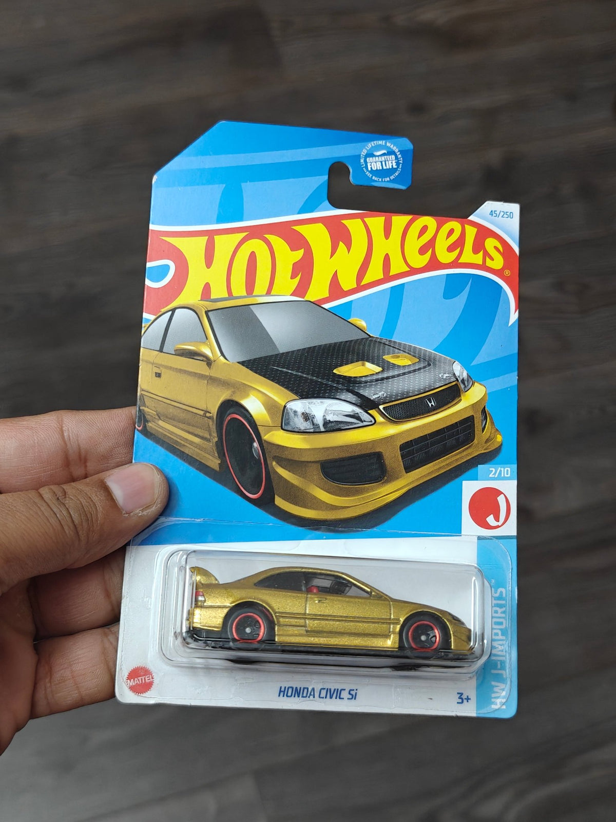 Hot Wheels Honda Civic Si - Metallic Gold (Imported) - Kinder Logs