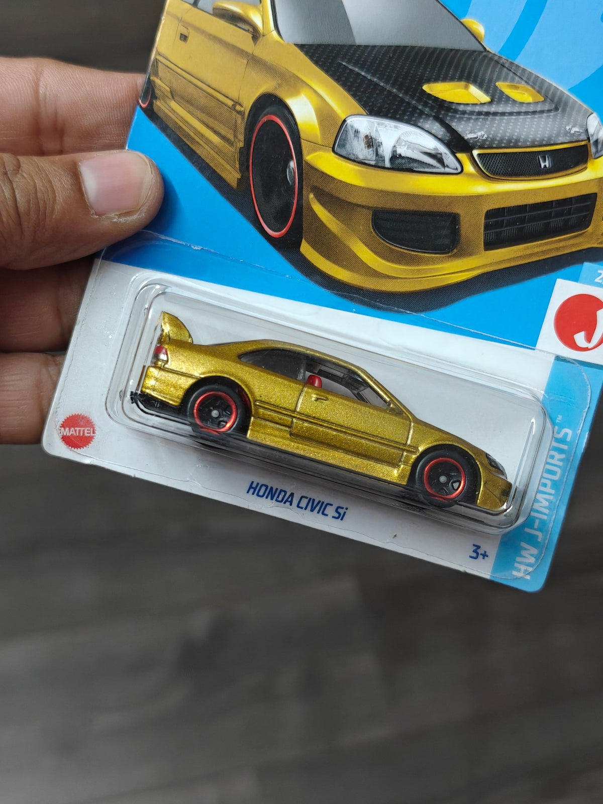 Hot Wheels Honda Civic Si - Metallic Gold (Imported) - Kinder Logs