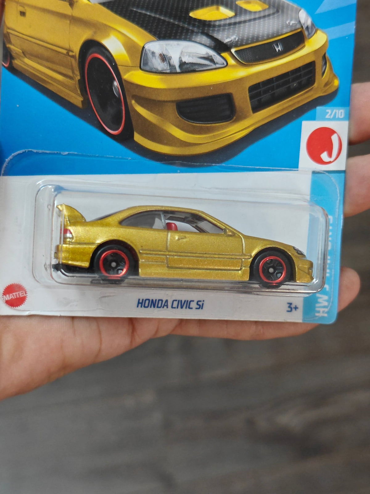 Hot Wheels Honda Civic Si - Metallic Gold (Imported) - Kinder Logs