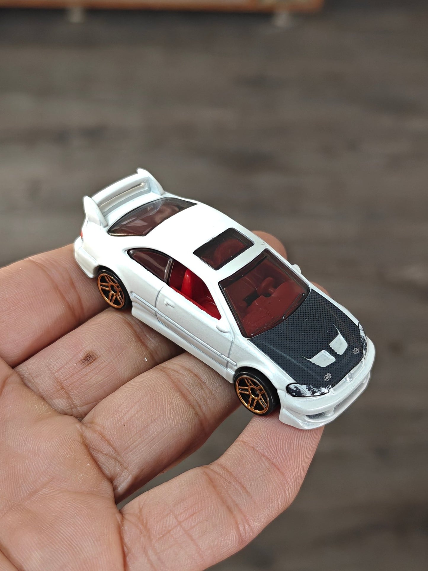 Hot Wheels Honda Civic Si - White (Uncarded - New) - Kinder Logs