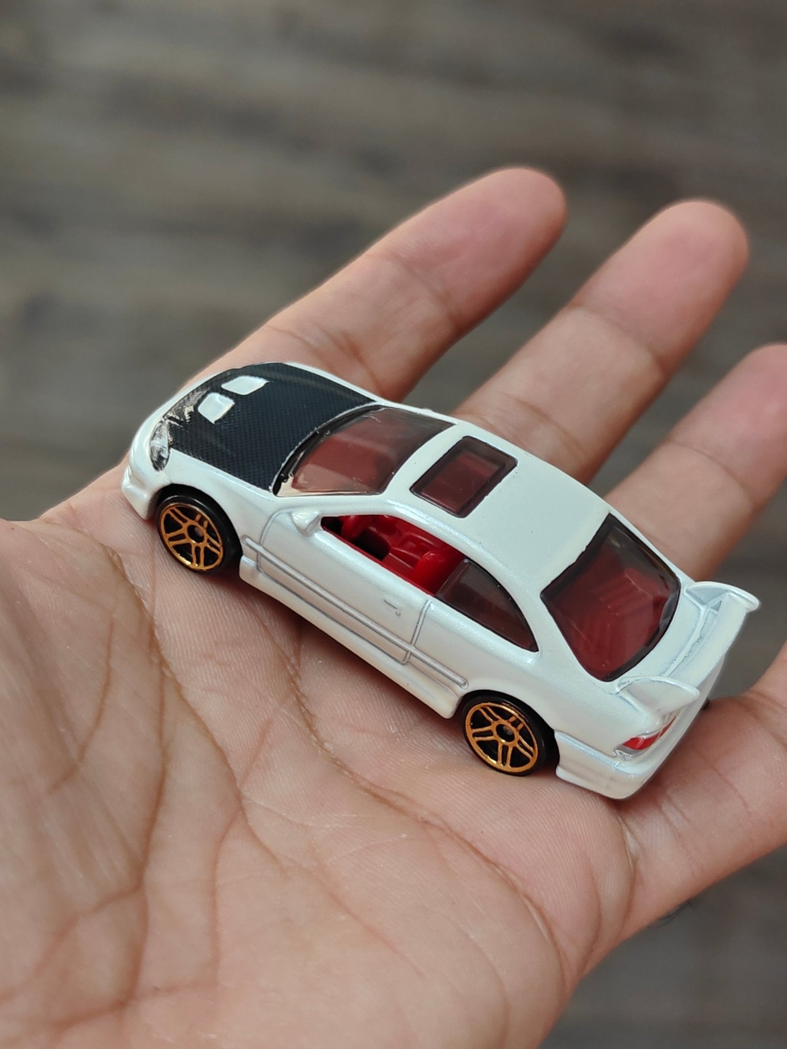 Hot Wheels Honda Civic Si - White (Uncarded - New) - Kinder Logs