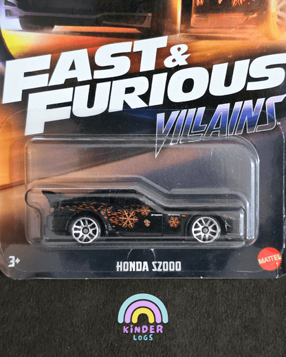 Hot Wheels Honda S2000 - Fast & Furious Villains - Kinder Logs