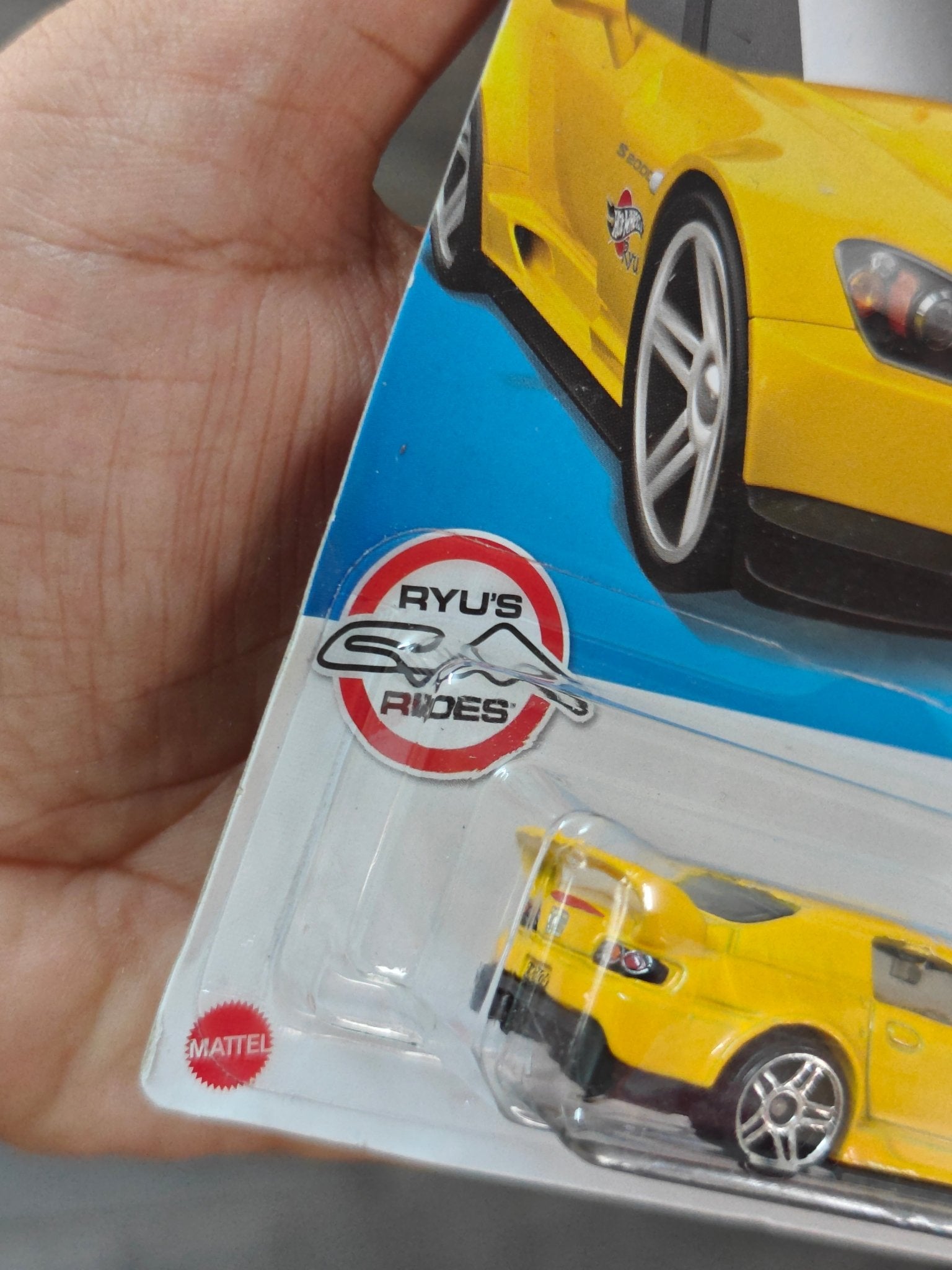 Hot Wheels Honda S2000 Ryu's Rides - Yellow (Imported) - Kinder Logs