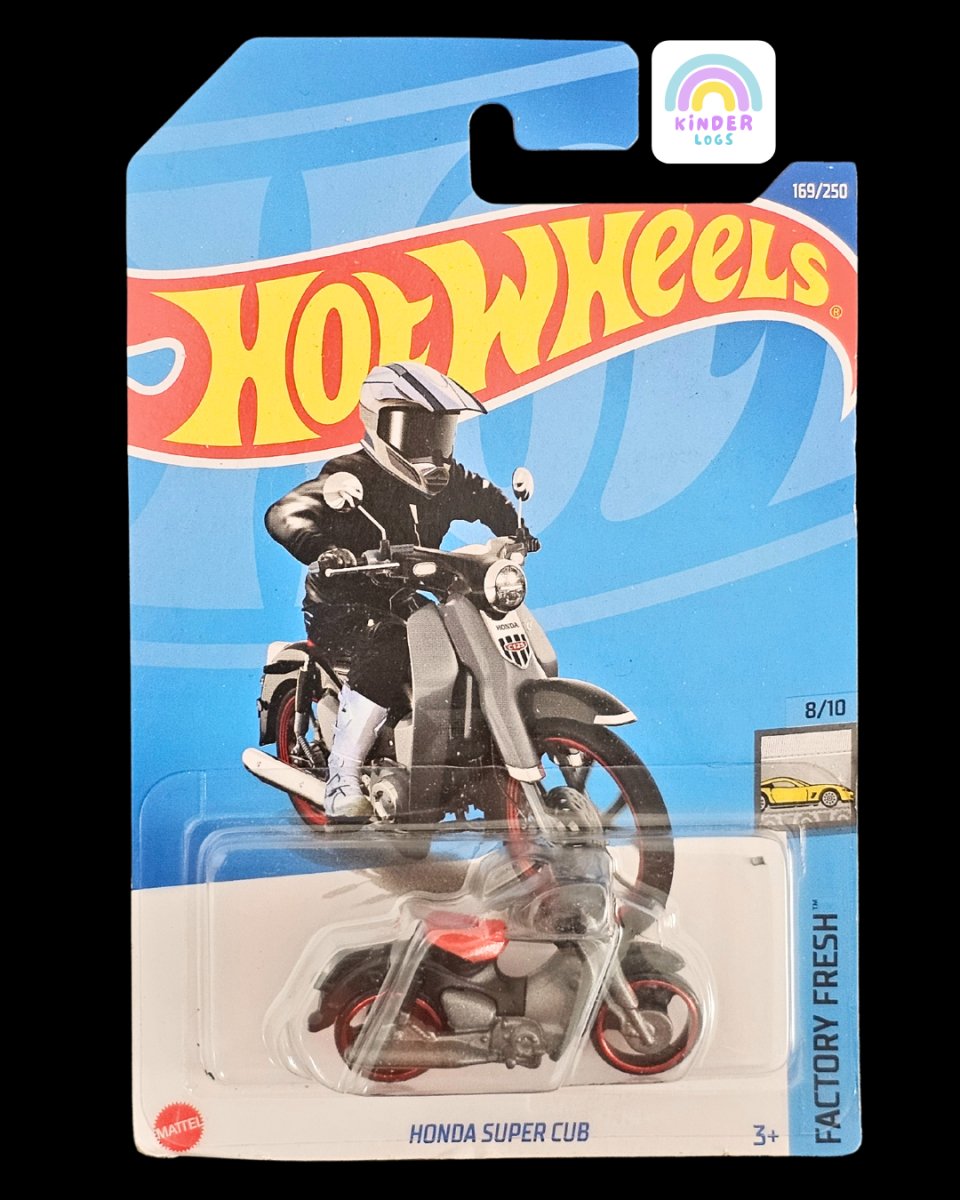 Hot Wheels Honda Super Cub Moped (Black) - Kinder Logs