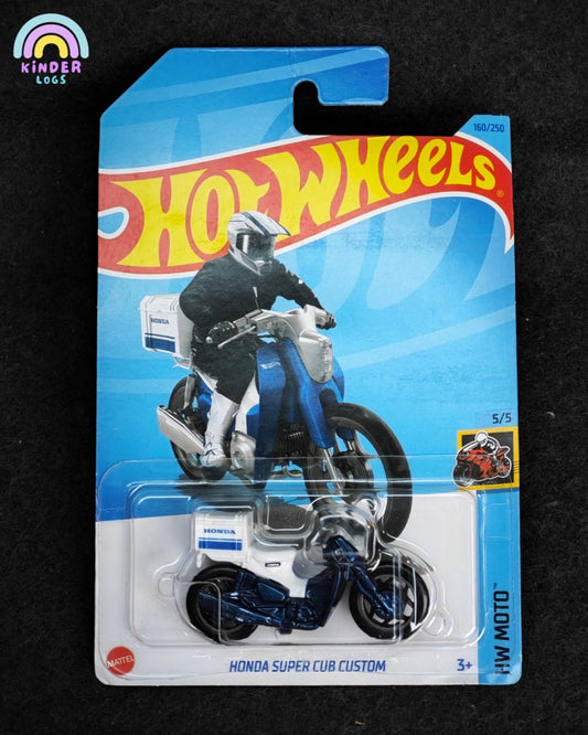 Hot Wheels Honda Super Cub Moped (Blue) - Kinder Logs
