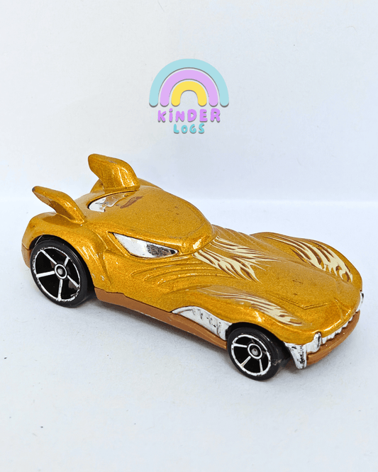 Hot Wheels Howlin' Heat - Gold (Pre - Owned Car) - Kinder Logs