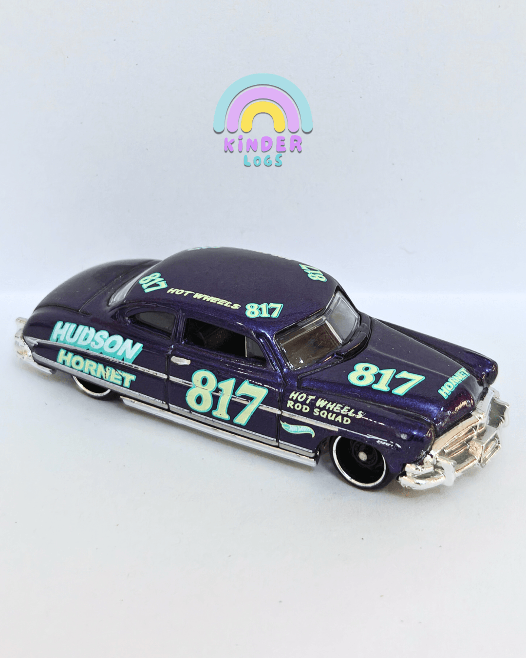 Hot Wheels Hudson Hornet 817 - Purple (Uncarded - New) - Kinder Logs