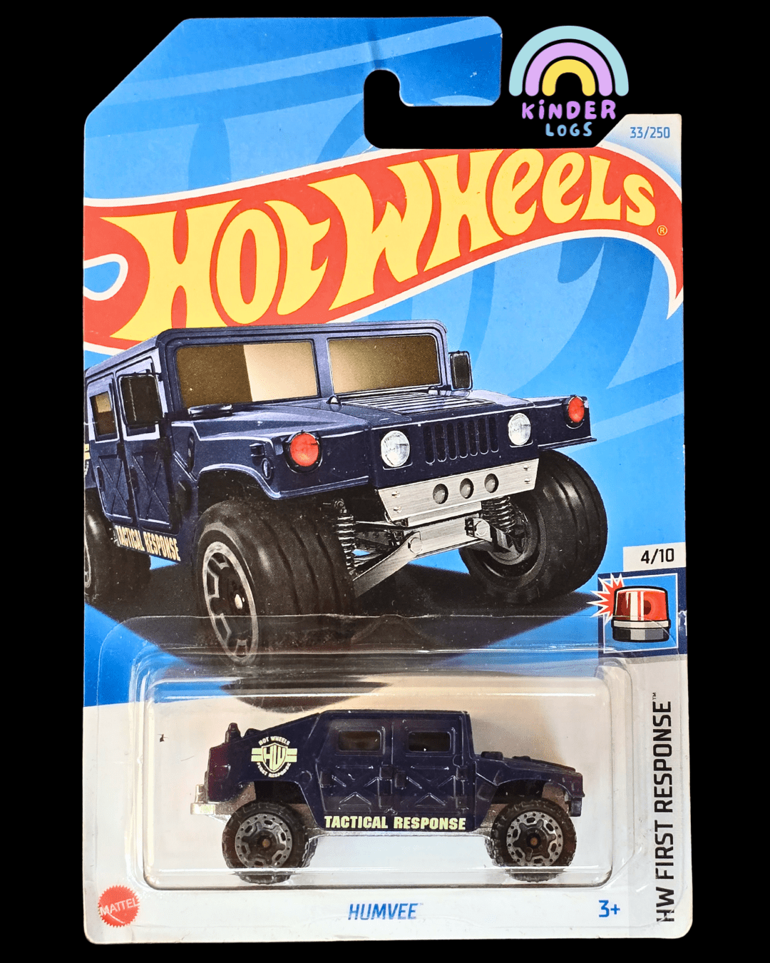 Hot Wheels Humvee - Blue (Imported) - Kinder Logs