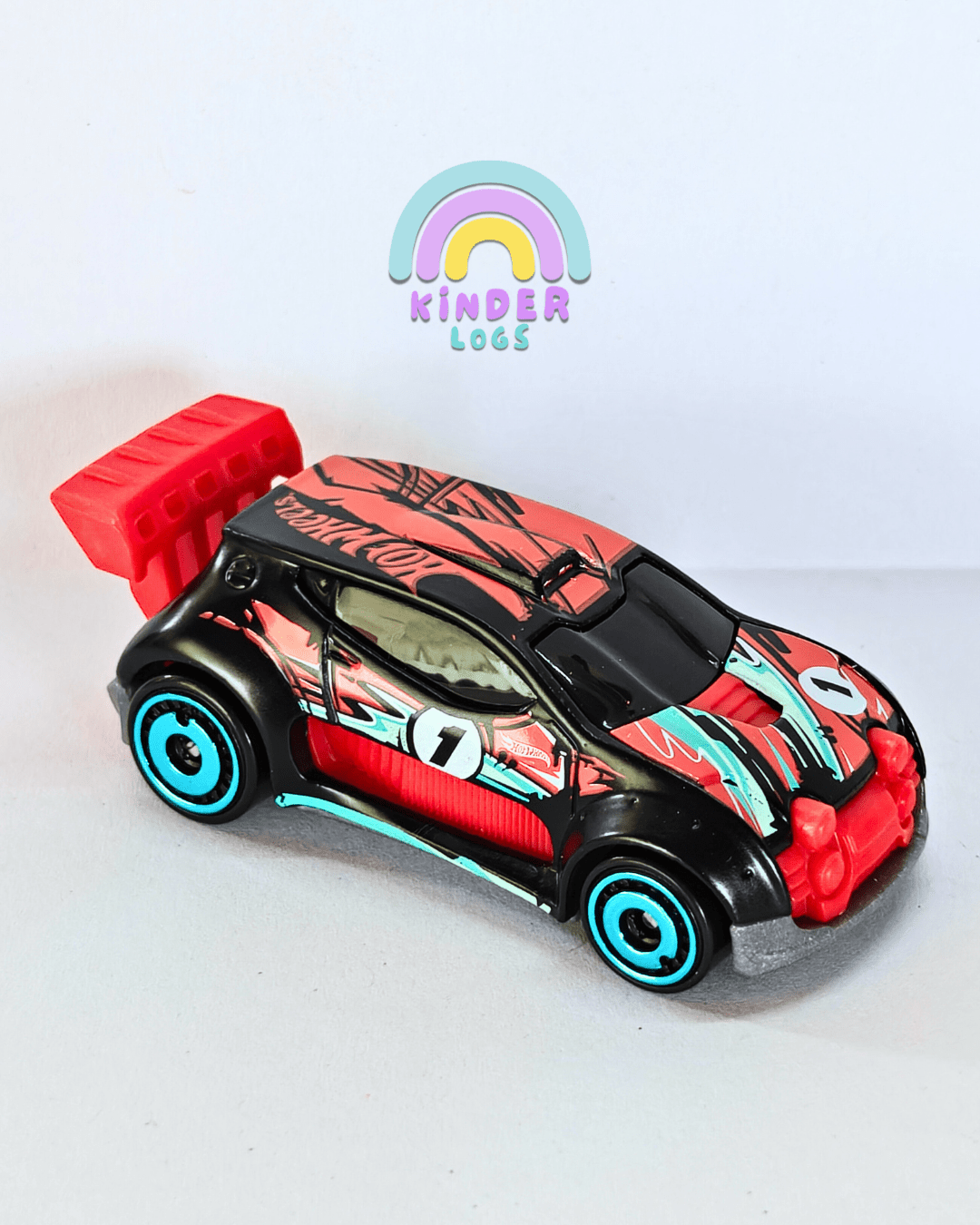 Hot Wheels HW Fast 4WD - Red - Black (Uncarded - New) - Kinder Logs