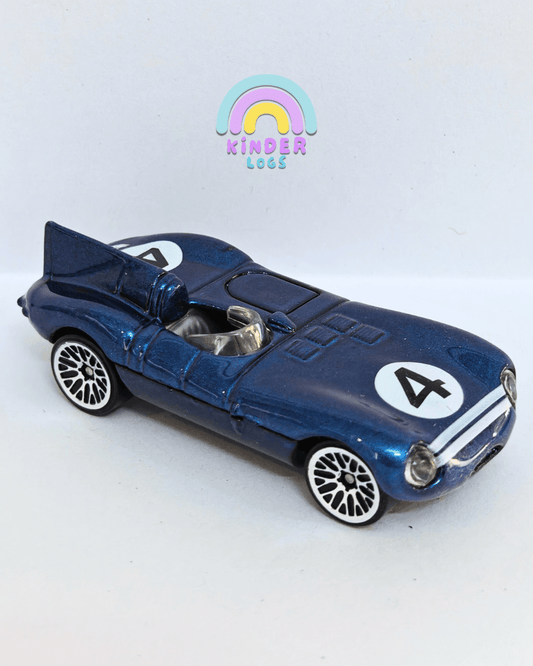 Hot Wheels Jaguar D - Type - Blue (Uncarded - New) - Kinder Logs