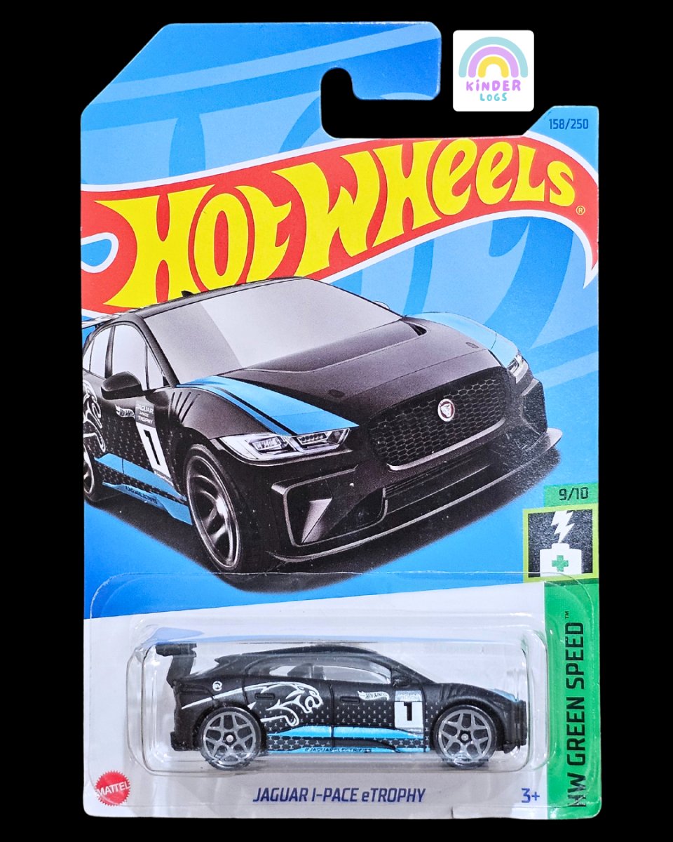 Hot Wheels Jaguar i - Pace eTrophy - Black Color (Imported) - Kinder Logs