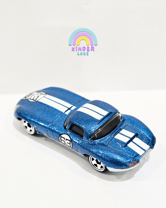 Hot Wheels Jaguar Lightweight E - Type - Blue (Uncarded) - Kinder Logs