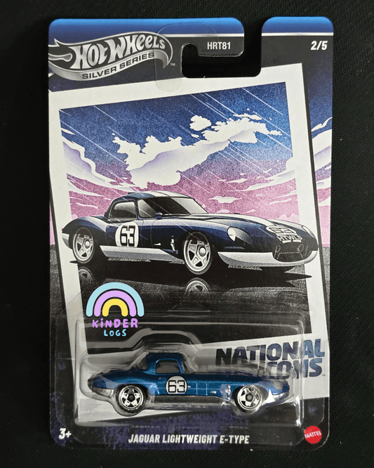 Hot Wheels Jaguar Lightweight E - Type - National Icons (Imported) - Kinder Logs