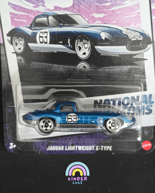 Hot Wheels Jaguar Lightweight E - Type - National Icons (Imported) - Kinder Logs