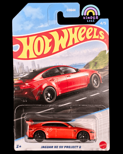 Hot Wheels Jaguar XE SV Project 8 - Card Art Series (Imported) - Kinder Logs