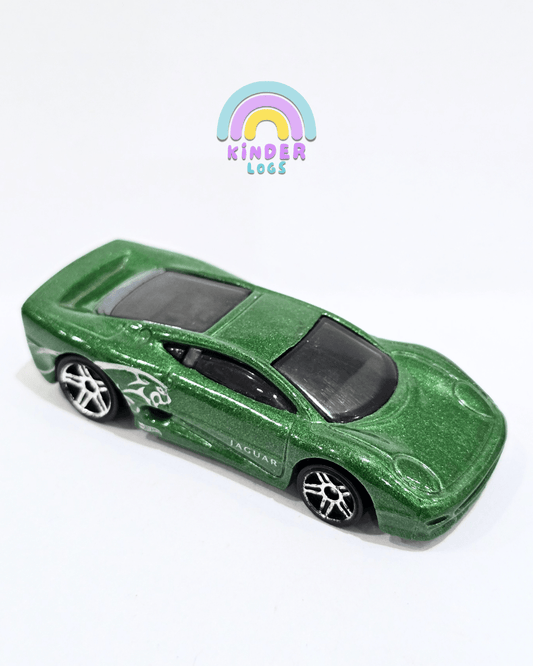Hot Wheels Jaguar XJ220 - Green (Used Car) - Kinder Logs