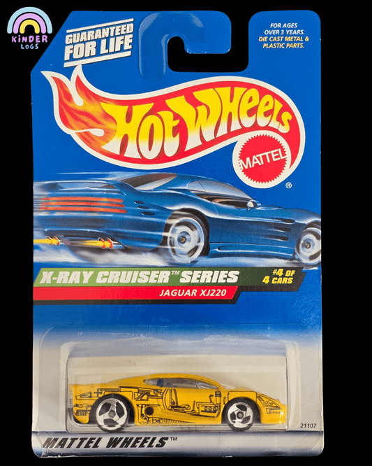 Hot Wheels Jaguar XJ220 (Yellow) - X - Ray Cruiser Series - Kinder Logs