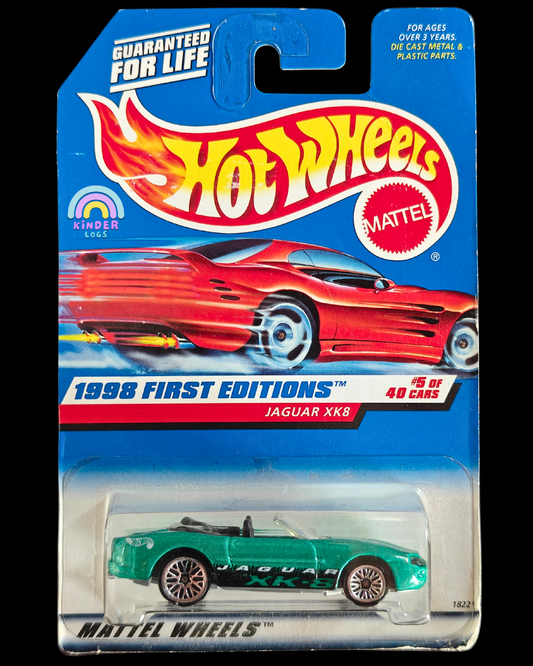 Hot Wheels Jaguar XK8 - Green (Imported) - Kinder Logs
