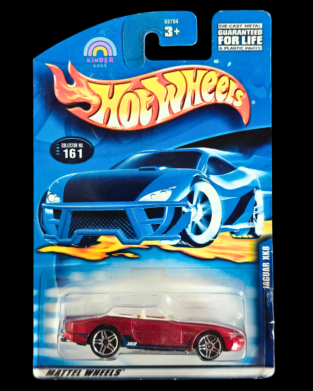 Hot Wheels Jaguar XK8 - Maroon (Imported) - Kinder Logs