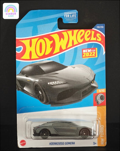 Hot Wheels Koenigsegg Gemera (Grey) - Kinder Logs