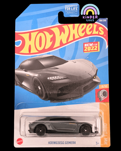 Hot Wheels Koenigsegg Gemera - Grey (Imported) - Kinder Logs