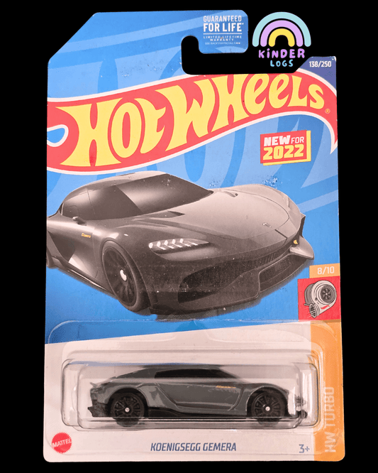Hot Wheels Koenigsegg Gemera - Grey (Imported) - Kinder Logs