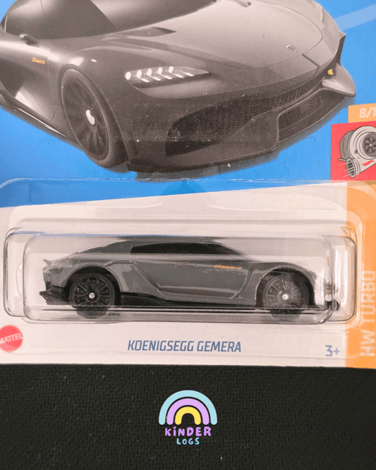 Hot Wheels Koenigsegg Gemera - Grey (Imported) - Kinder Logs