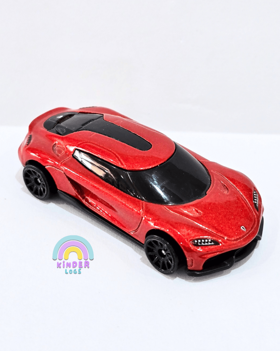 Hot Wheels Koenigsegg Gemera - Red (Uncarded) - Kinder Logs