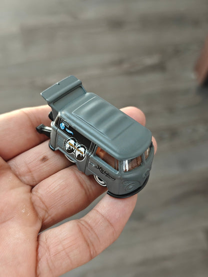 Hot Wheels Kool Kombi Moon Eyes - Grey (Uncarded - New) - Kinder Logs