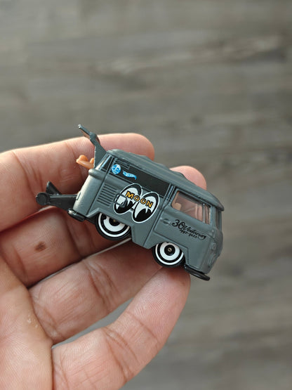 Hot Wheels Kool Kombi Moon Eyes - Grey (Uncarded - New) - Kinder Logs