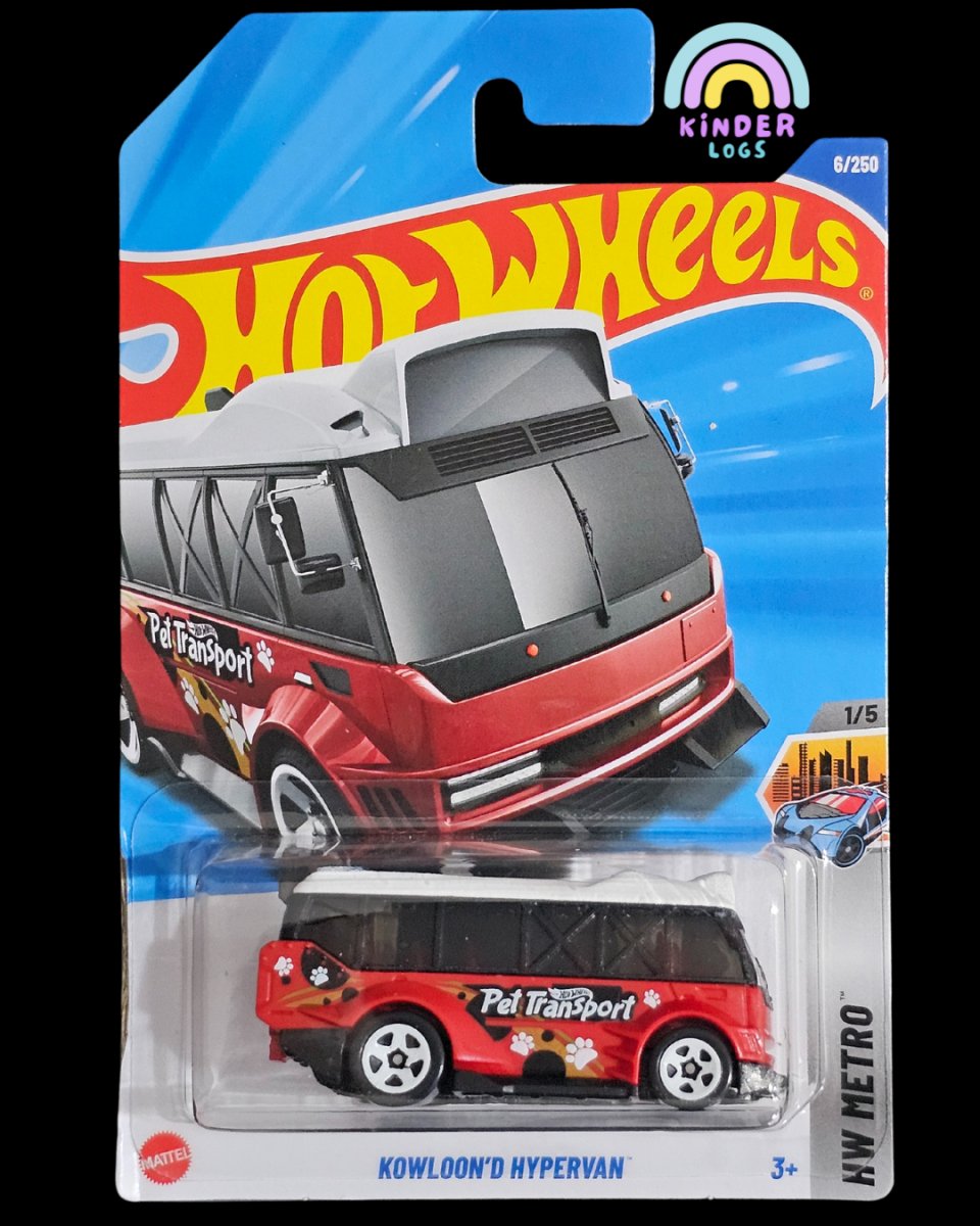 Hot Wheels Kowloon'D Hypervan - Red (A Case) - Kinder Logs