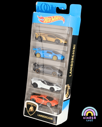 Hot Wheels Lamborghini 5 Cars Pack (Imported) - Kinder Logs