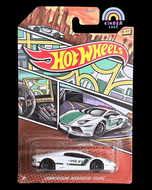 Hot Wheels Lamborghini Aventador Coupe Police Car (Imported) - Kinder Logs